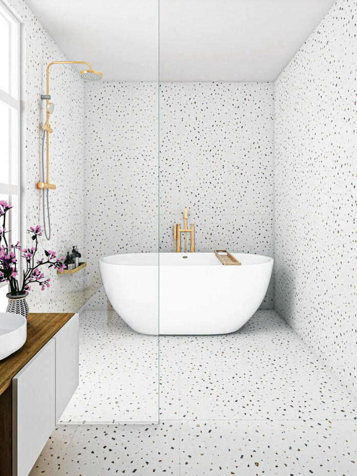 Tutti Frutti Terrazzo Matt Tile - 800x800mm