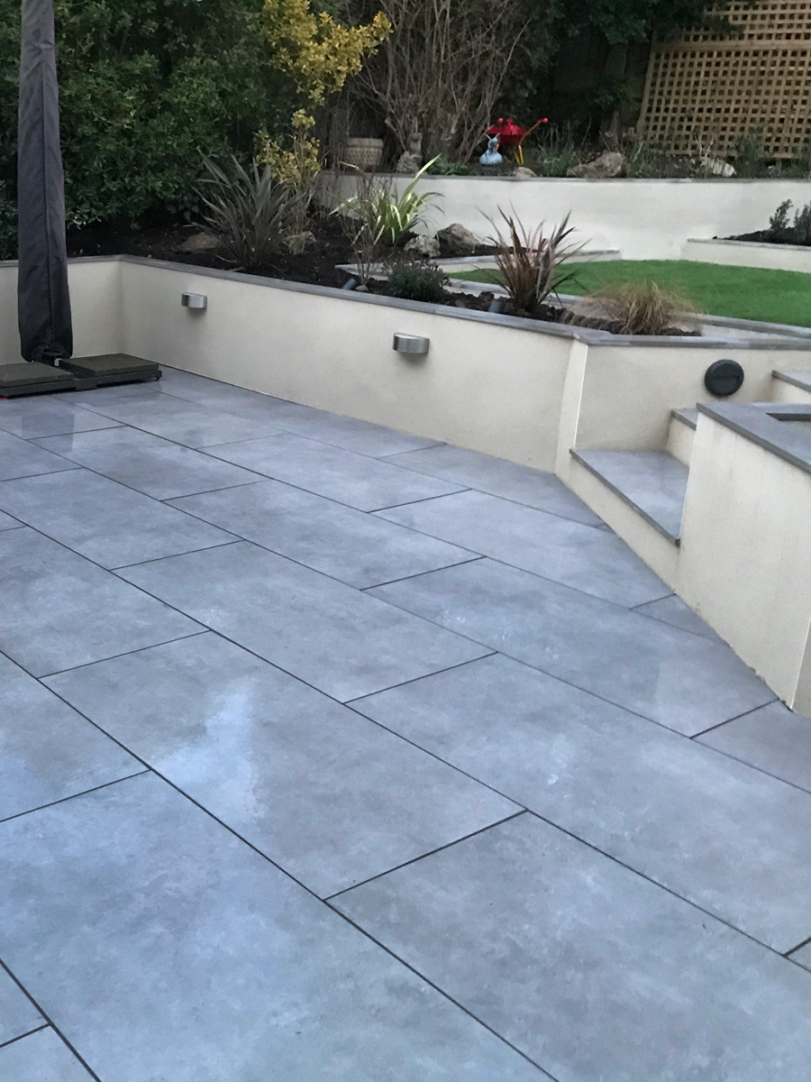 Ark Anthracite Porcelain Paving Slabs - 1200x600x20mm