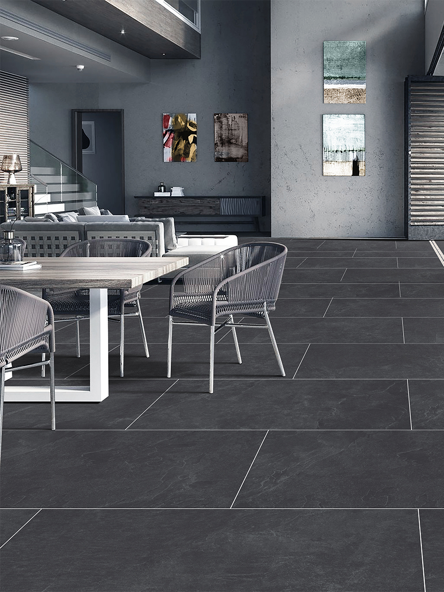Arena Nero Outdoor Porcelain Paving Slabs - 1200x600x20mm Arena Nero Outdoor Porcelain Paving Slabs - 1200x600x20mm