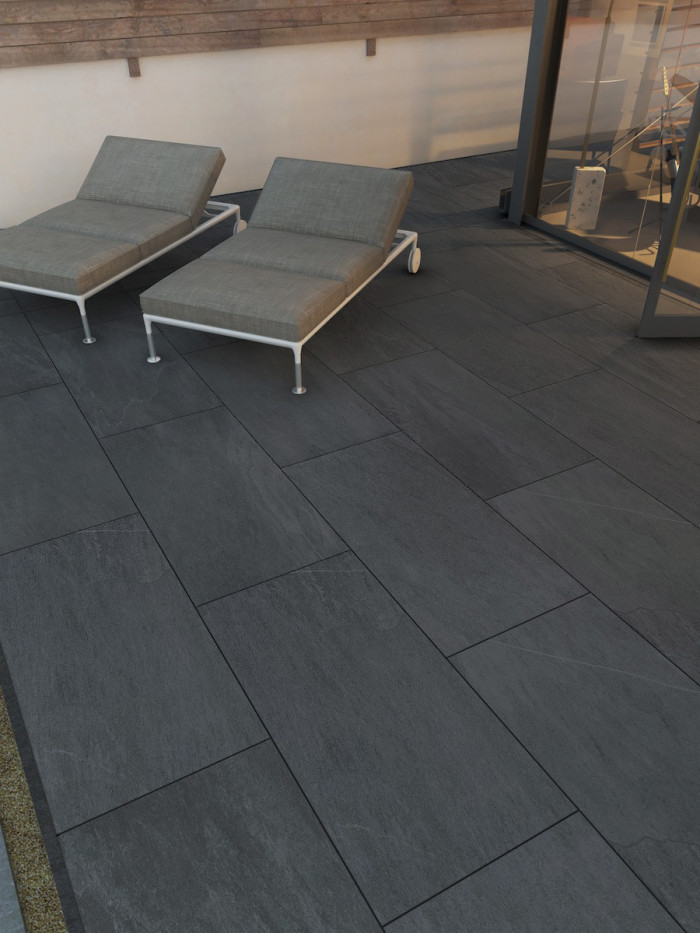 Bavaria Anthracite King Size Outdoor Slab - 1200x600x20mm