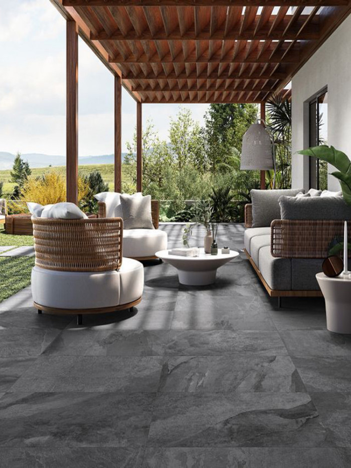 Brazil Slate Effect Outdoor Porcelain - 600x600x20mm