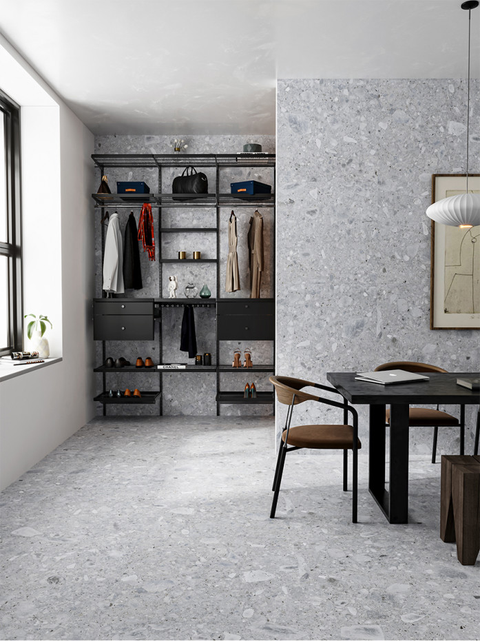 Ceppo White Italian Terrazzo Tile - 600x600x9mm