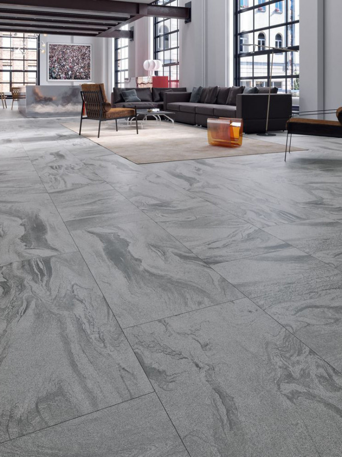 Cippolino Grey Wall & Floor Porcelain Tile - 1200x600x9.5mm