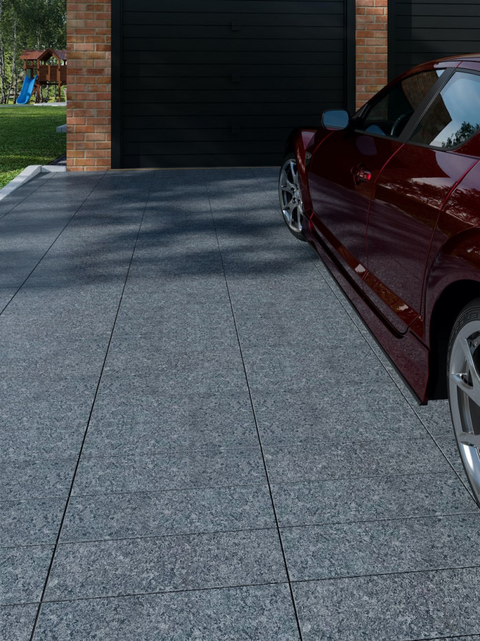 Dark Grey Granite Driveway Paving Planks - 480x130x40mm