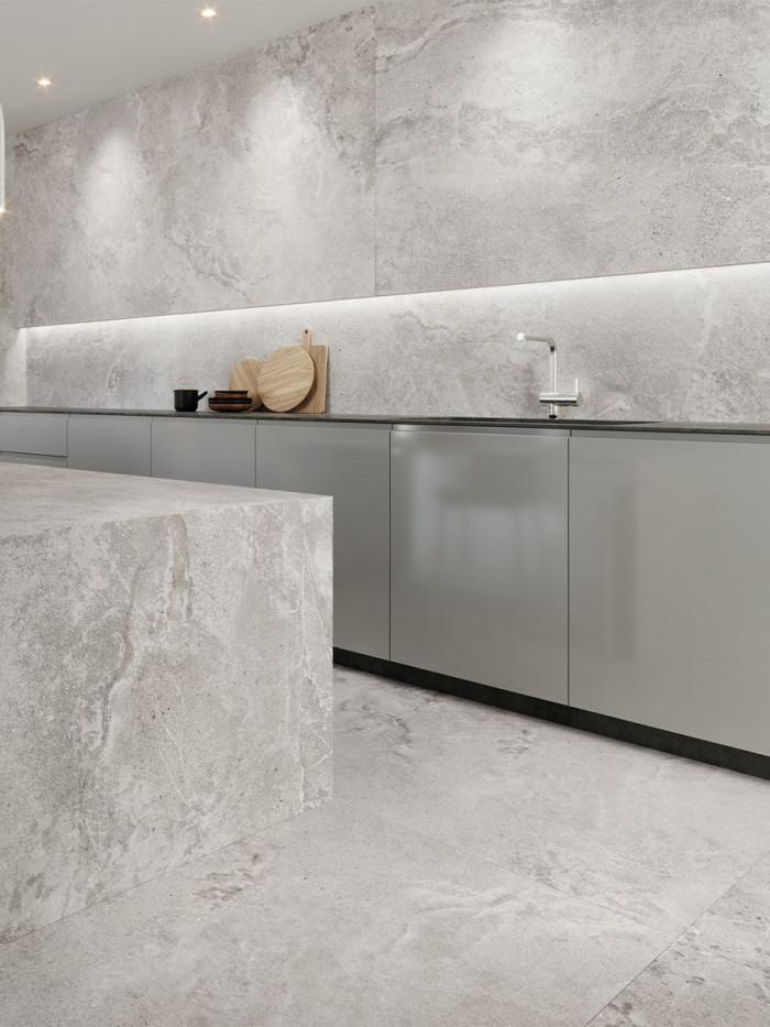 Dome Ash Non Slip Tile - 800x800mm