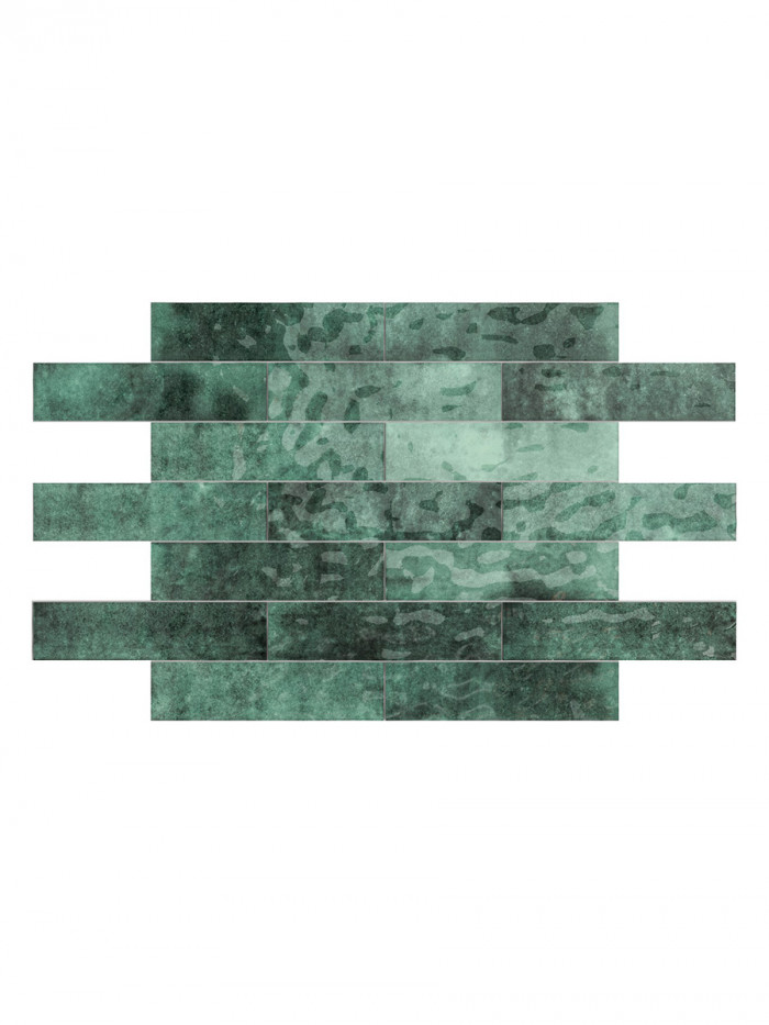 Earth Amazon Gloss Wall Tile - 75x300mm