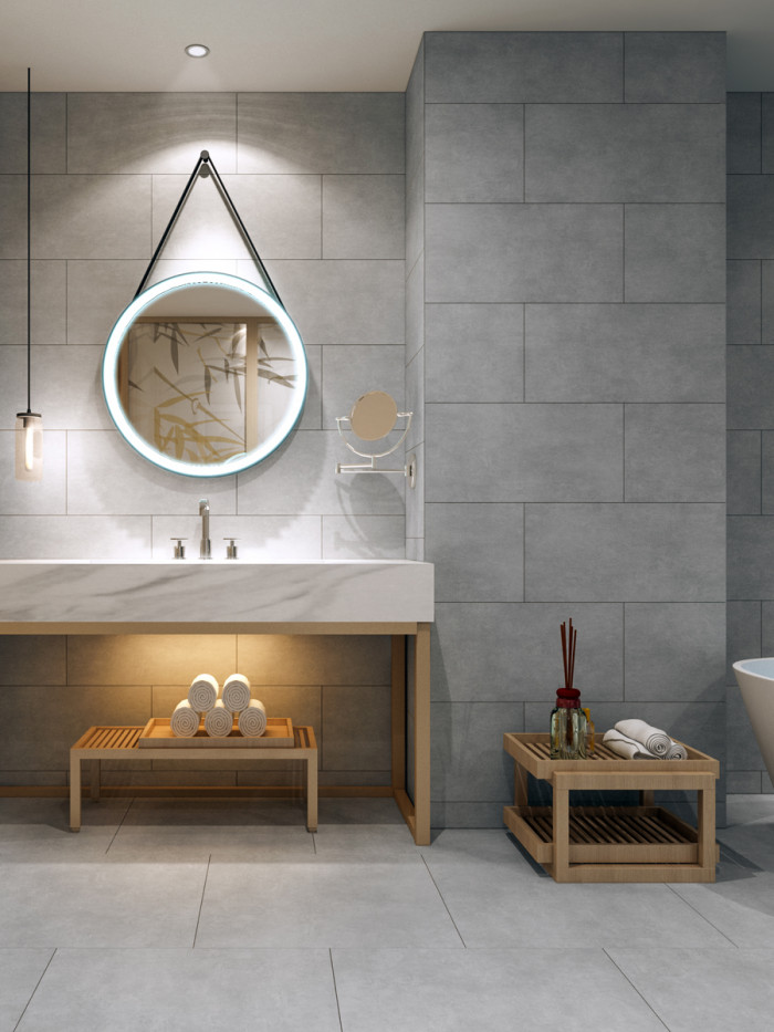 Eclipse Silver Indoor Wall & Floor Tile - 600x300mm