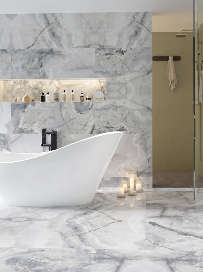 Eunoia Grey Onyx Matt Tile - 1200x600mm