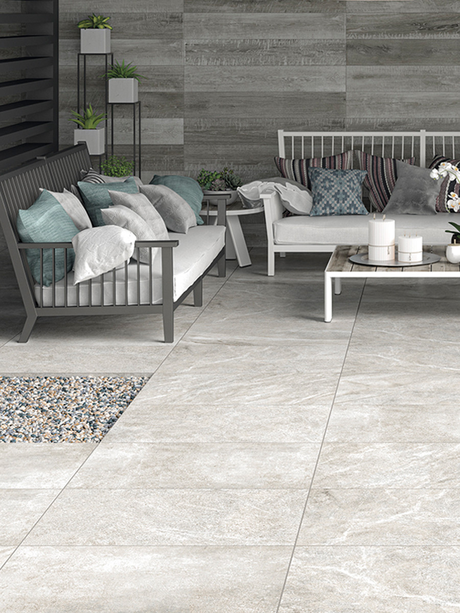 Travertino Beige Outdoor Porcelain - 900x600x20mm