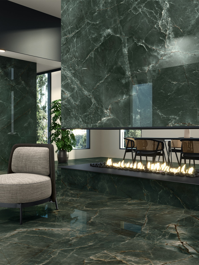 Manos Green Porcelain Tile - 1200x600mm
