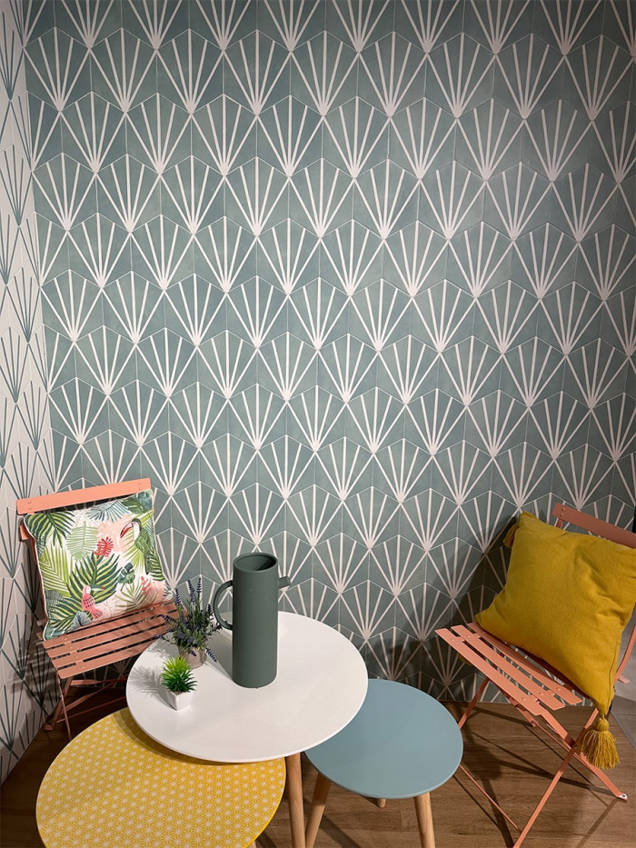 Mirage Aqua Hexagon Wall & Floor Tiles - 198x228mm