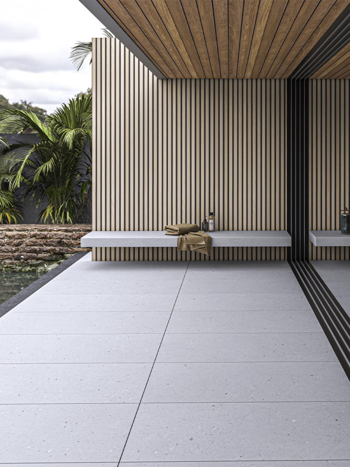 Moon White Outdoor Porcelain Paving Slab - 1200x600x20mm