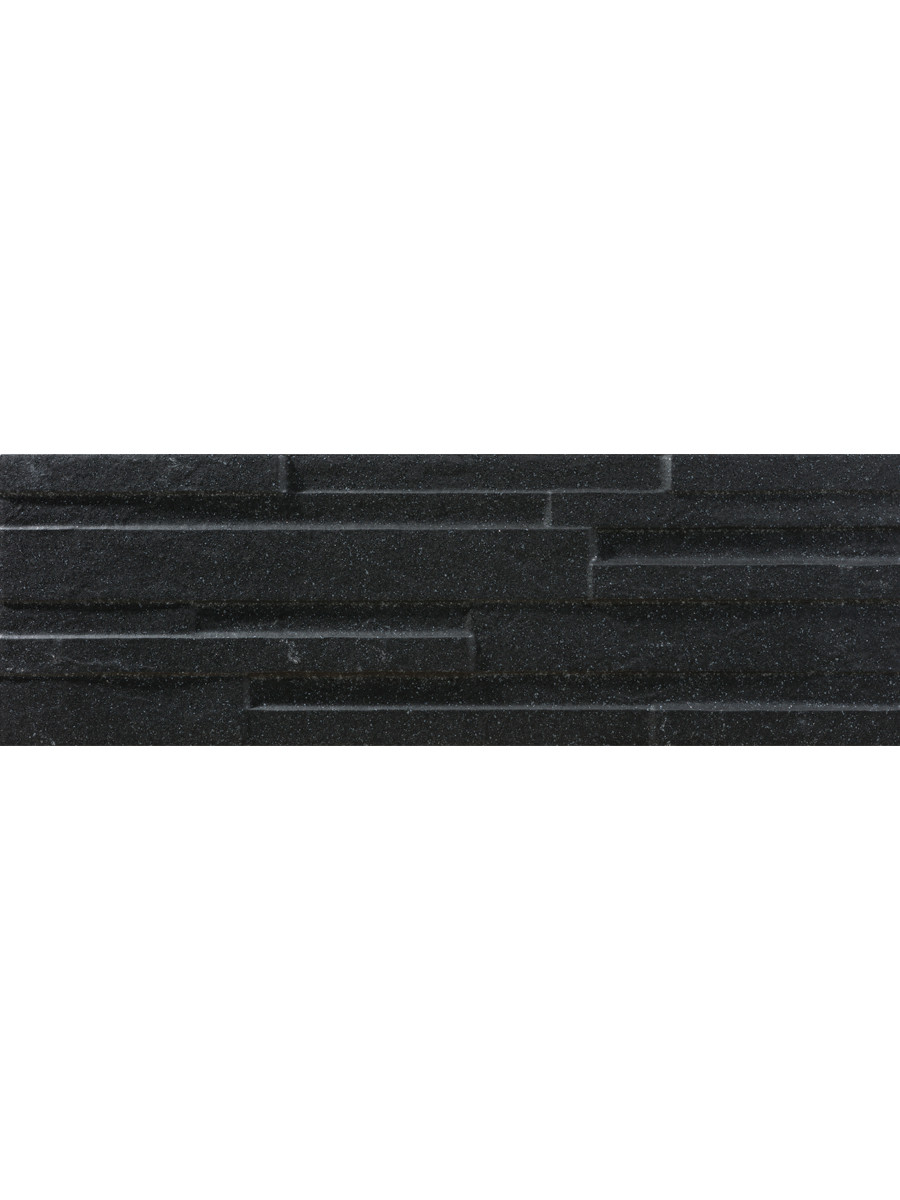 Piedra Nero Slate Split Face Effect Porcelain Wall Tiles - 170x520