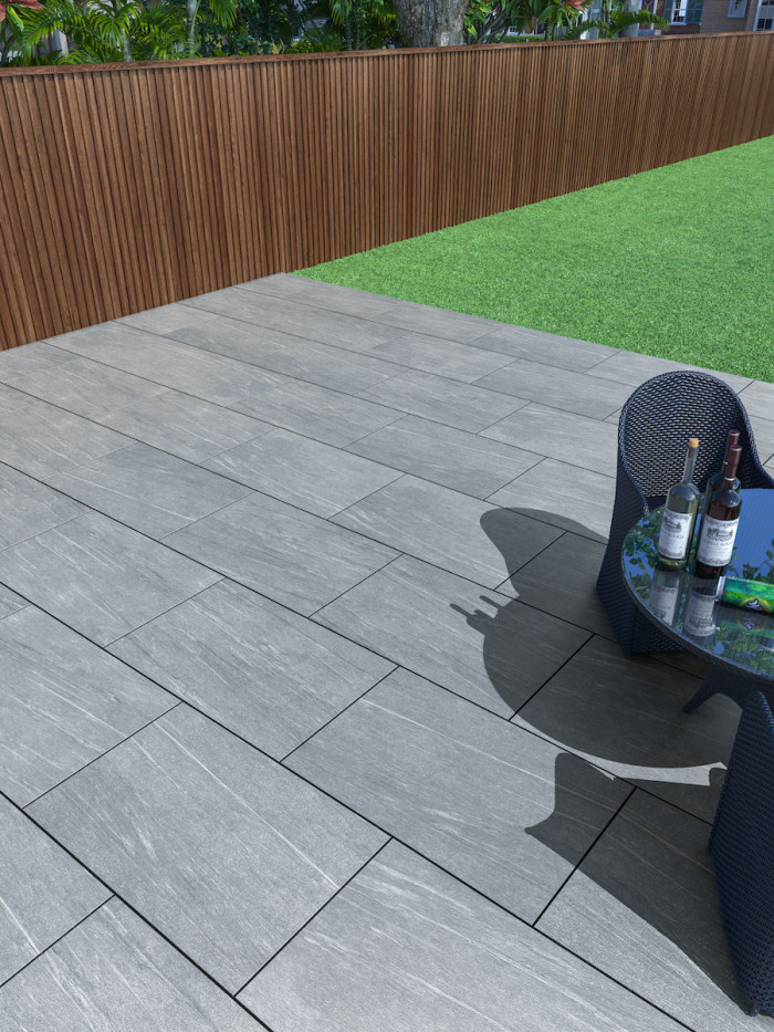 Pietra Grey Outdoor Tile - 900x600x20mm