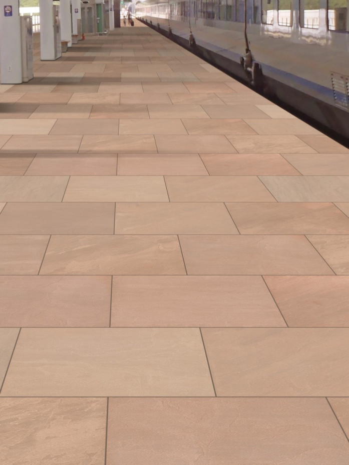 Raj Blend Porcelain Paving Slabs - 900x600x20mm