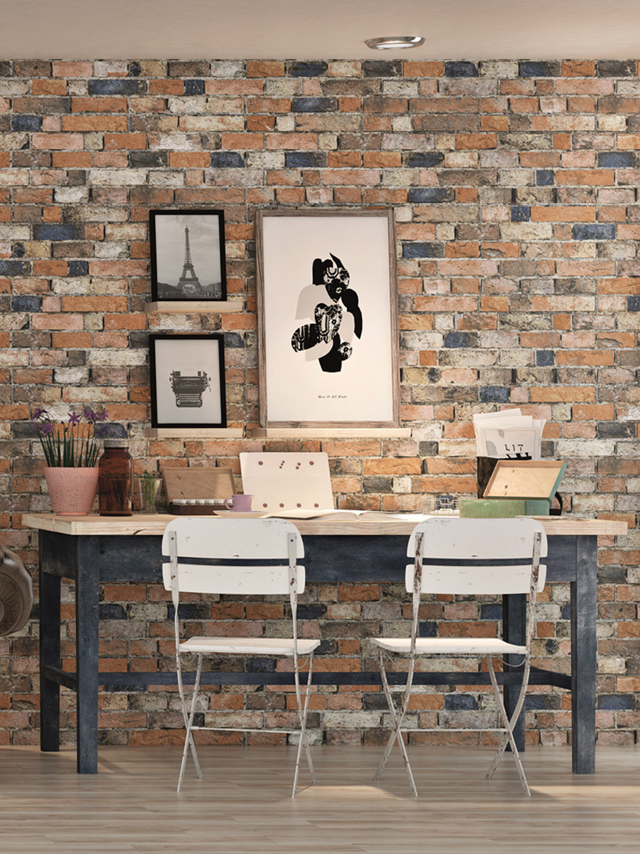 Rustic Brick Effect Tile - 170x520mm