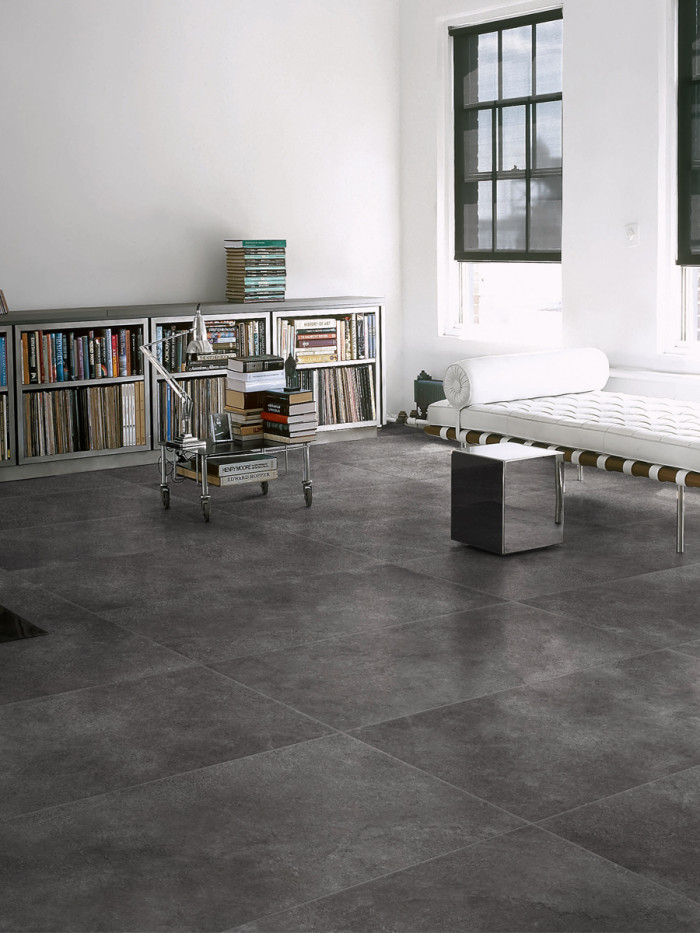 Stream Anthracite Italian Porcelain Tile - 600x600mm (Last Pack)