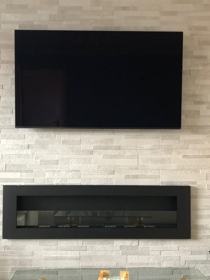 White Quartz Split Face Effect Porcelain Wall Tile - 150x610mm