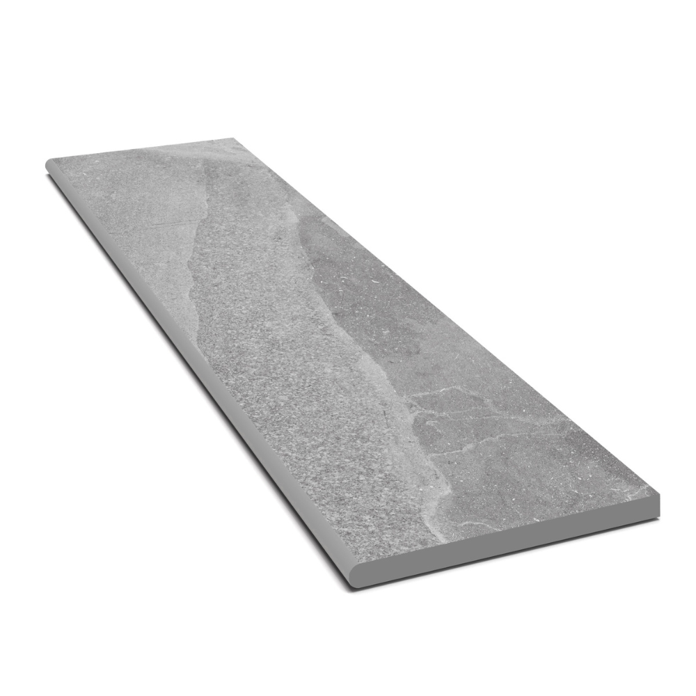 Roca Grey Porcelain Paving Bullnose - 900x450x20mm Roca Grey Porcelain Paving Bullnose - 900x450x20mm