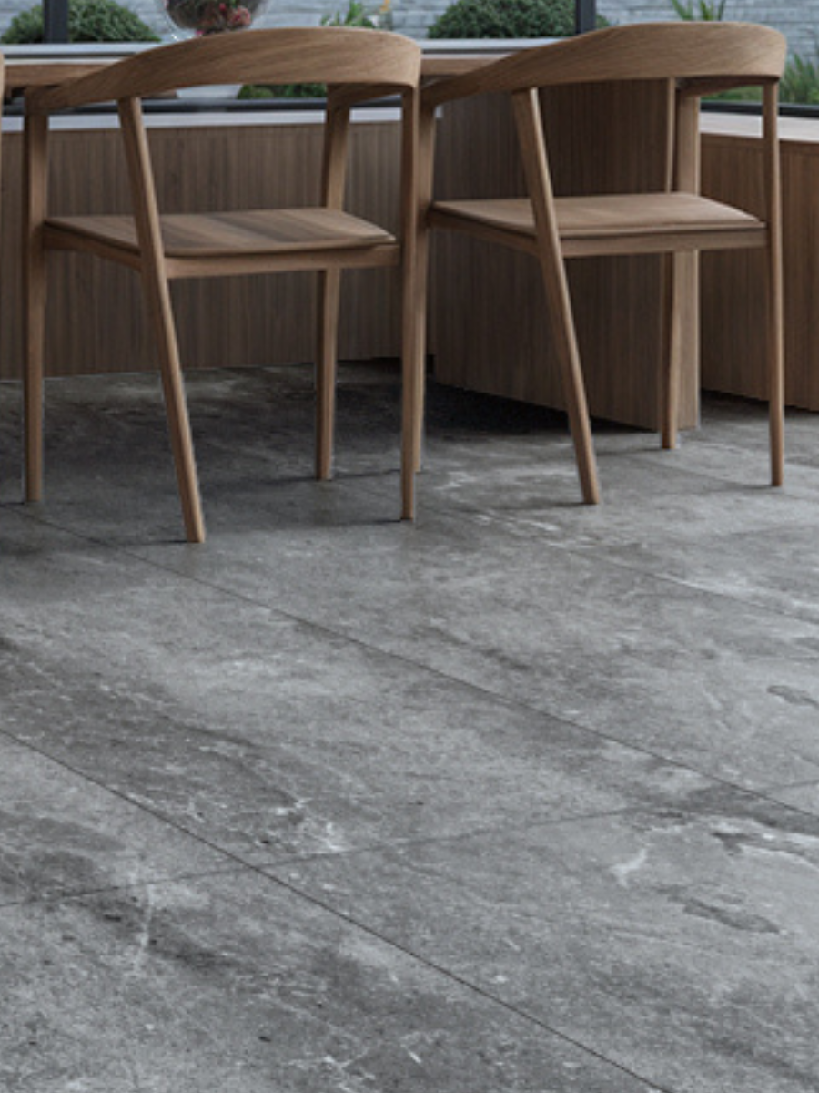 Dome Anthracite King Size Porcelain Paving Slabs - 1200x600x20mm